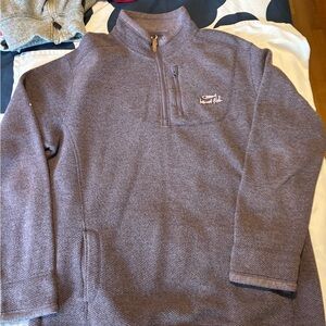 Men's Half-Zip Sweater in Heathered Gray